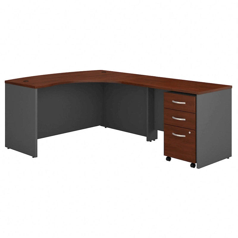 Bureau d'angle avec tiroirs.