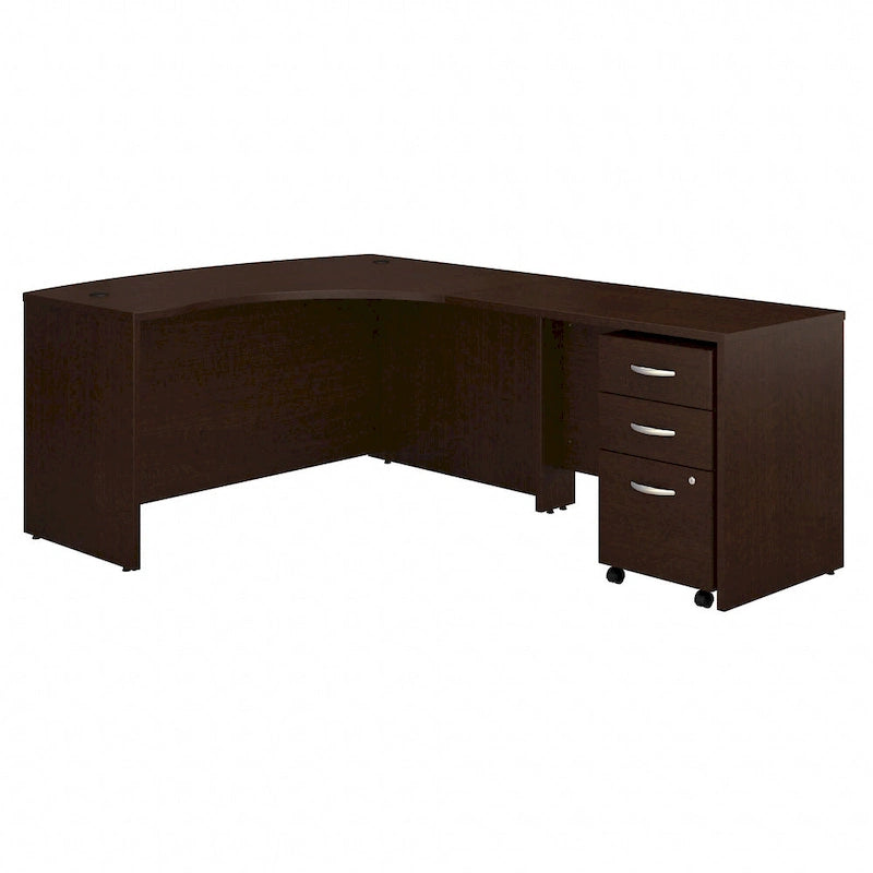 Bureau d'angle avec tiroirs.