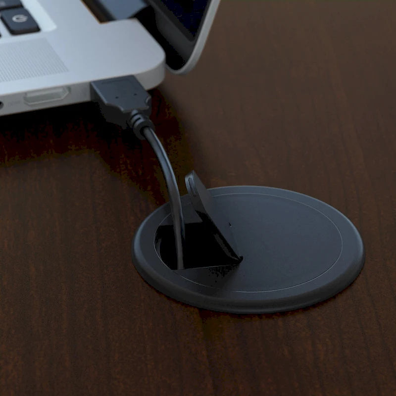 Bureau d'angle avec tiroirs.