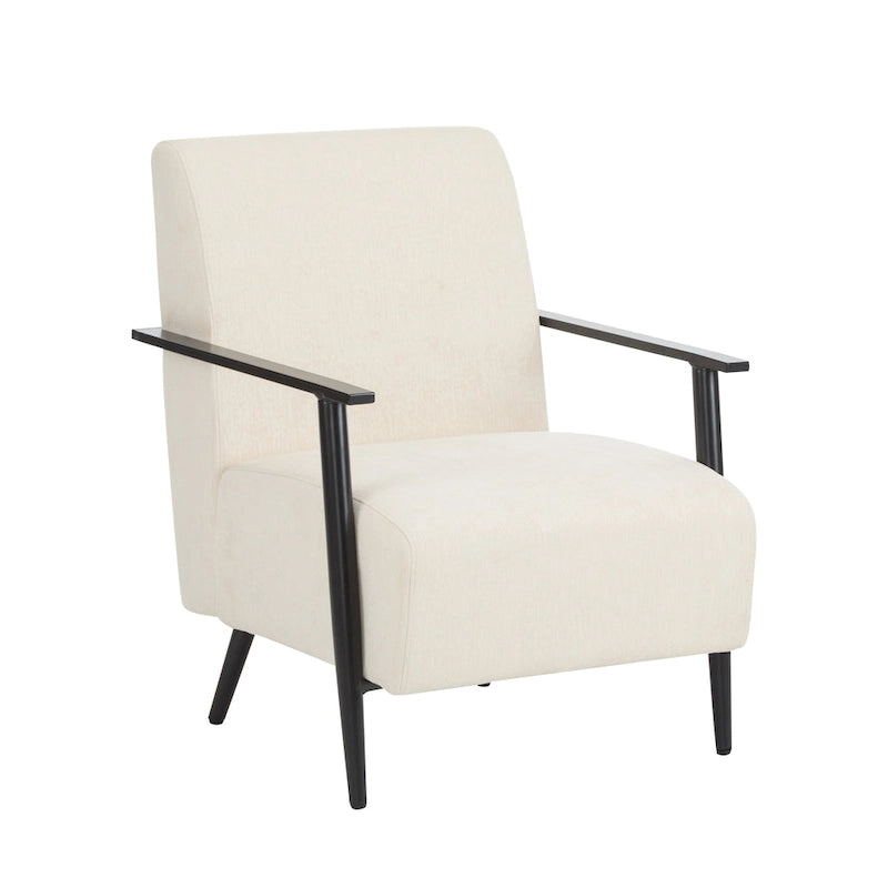 Fauteuil moderne beige de 26,38 pouces