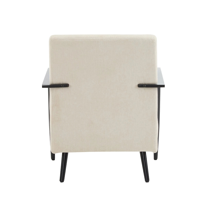 Fauteuil moderne beige de 26,38 pouces