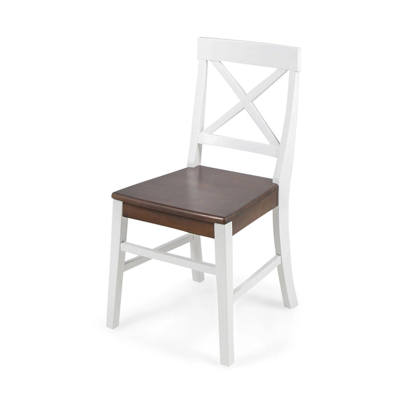 Chaises de salle à manger en bois d'acacia style rustique