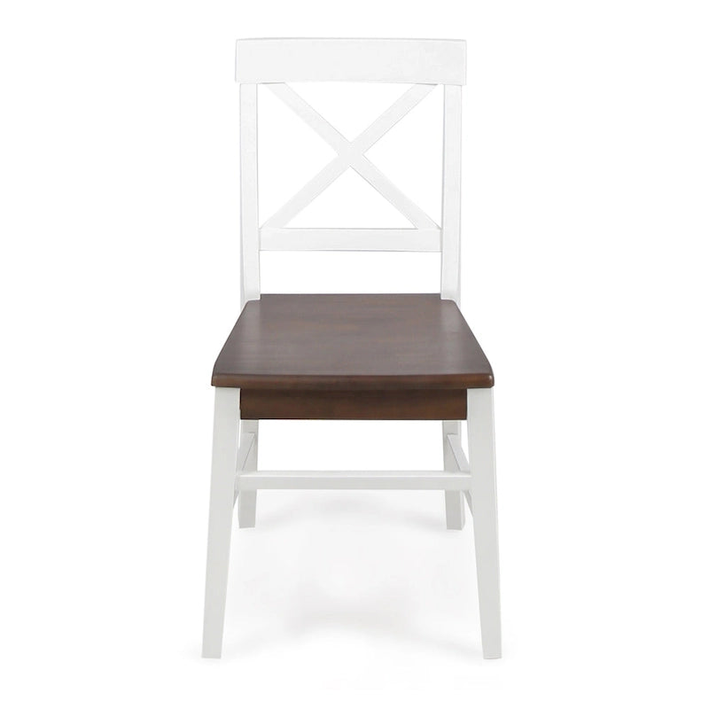 Chaises de salle à manger en bois d'acacia style rustique