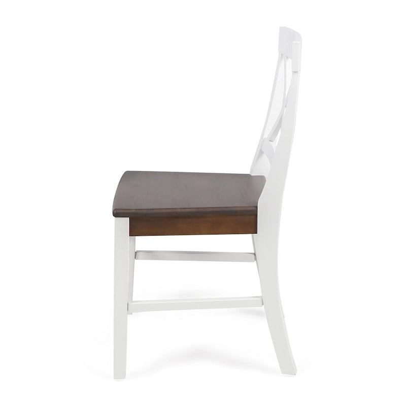 Chaises de salle à manger en bois d'acacia style rustique