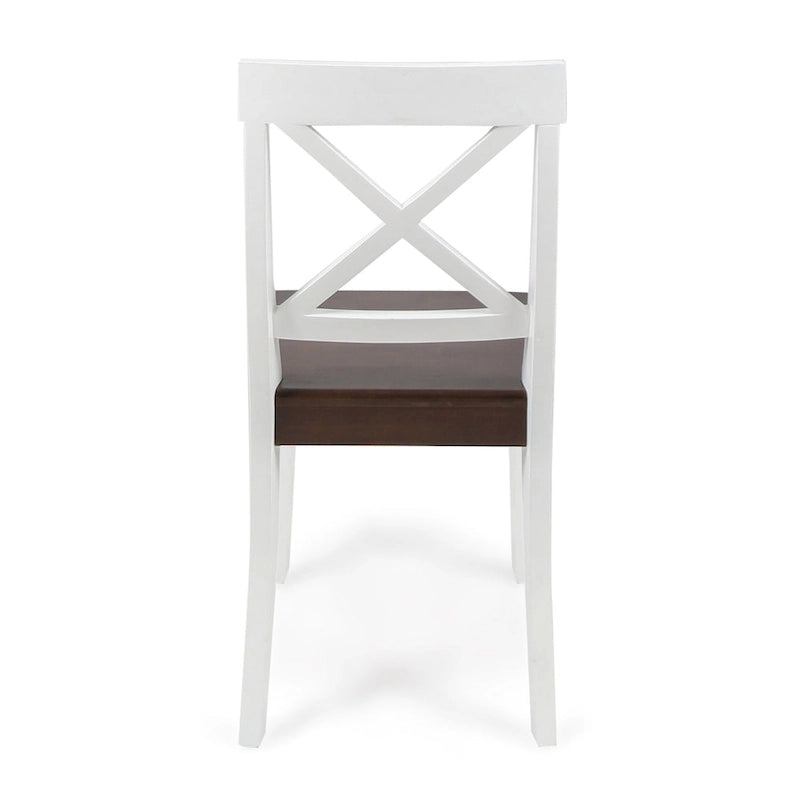 Chaises de salle à manger en bois d'acacia style rustique