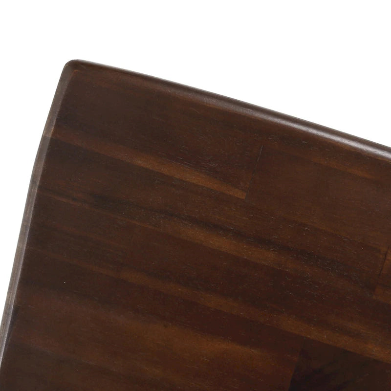 Chaises de salle à manger en bois d'acacia style rustique