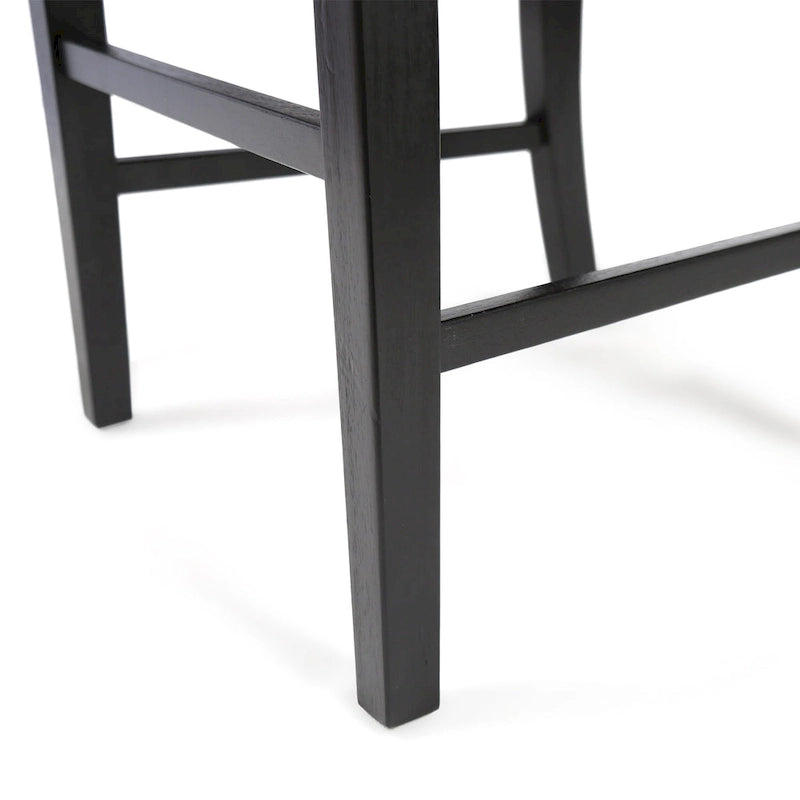 Chaises de salle à manger en bois d'acacia style rustique