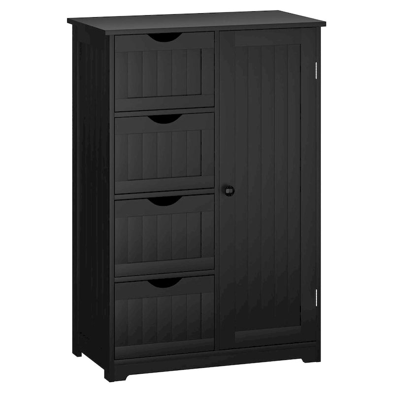 Meuble de rangement/commode de salle de bain en bois à quatre tiroirs