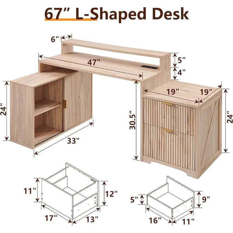 Bureau d'angle moderne