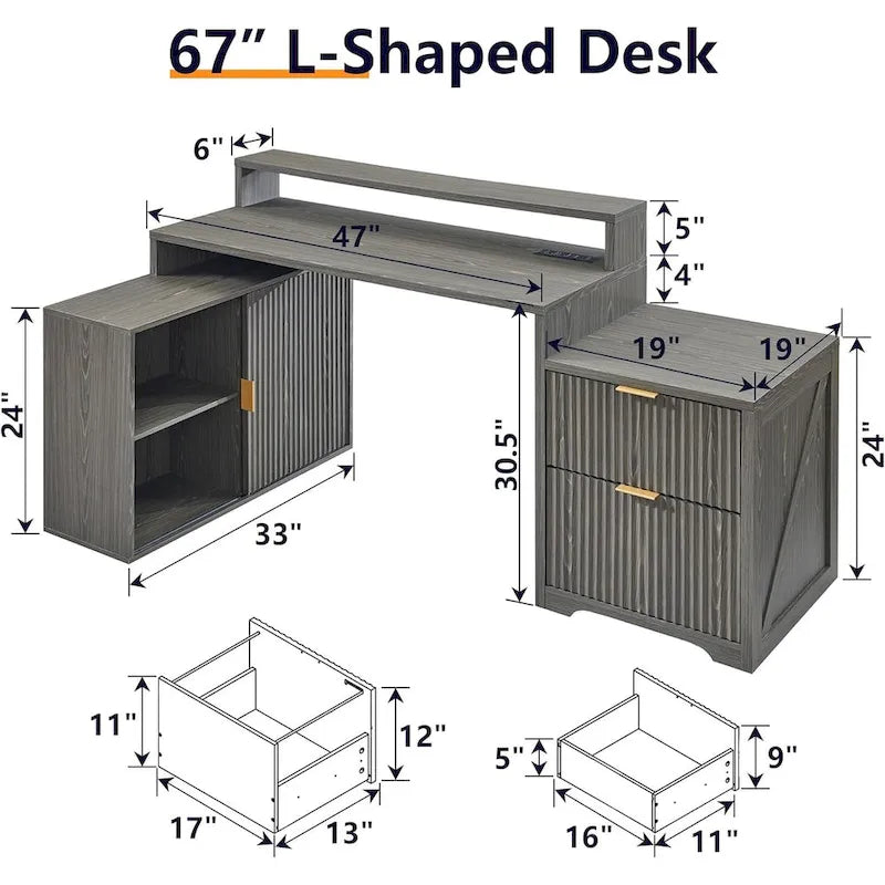 Bureau d'angle moderne