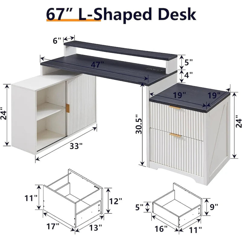 Bureau d'angle moderne