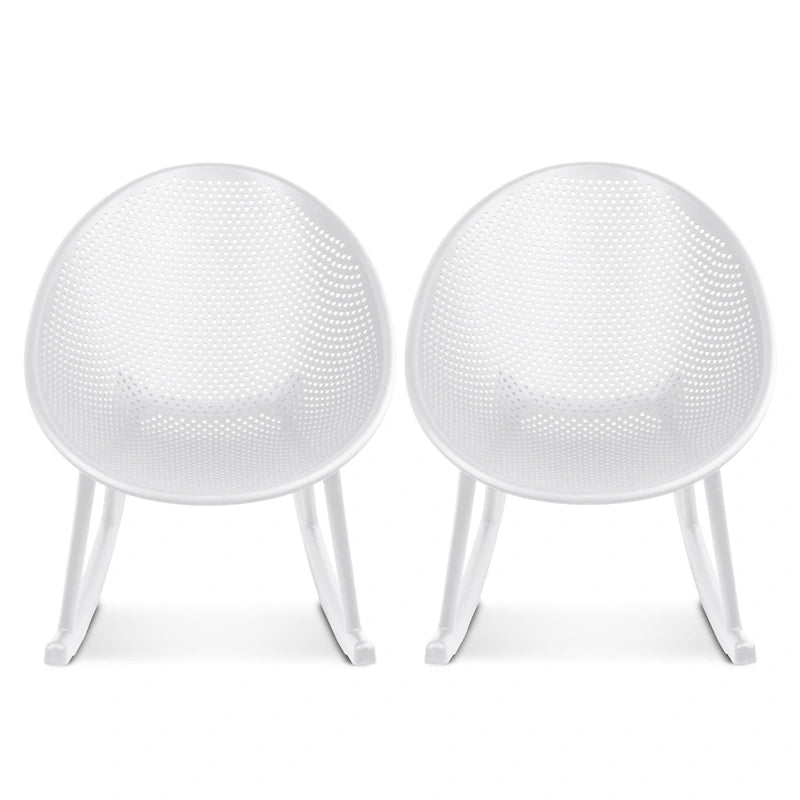 Fauteuil à bascule moderne en plastique de style médiéval