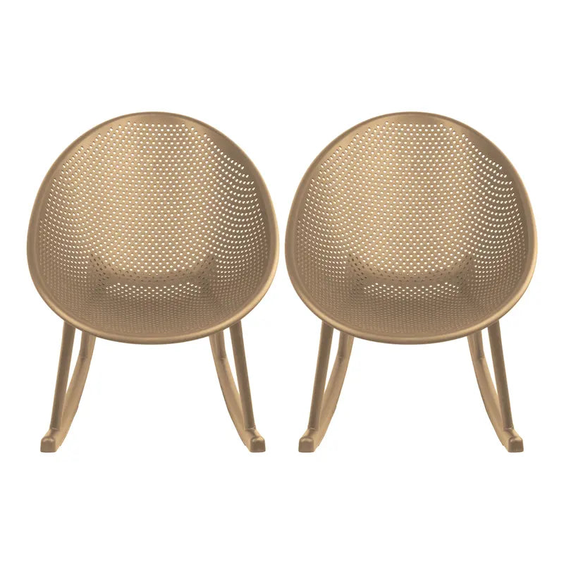 Fauteuil à bascule moderne en plastique de style médiéval