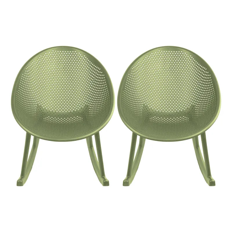 Fauteuil à bascule moderne en plastique de style médiéval
