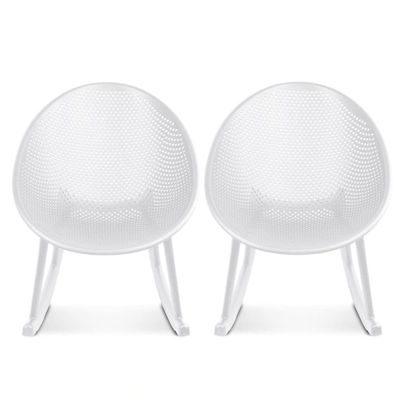 Fauteuil à bascule moderne en plastique de style médiéval