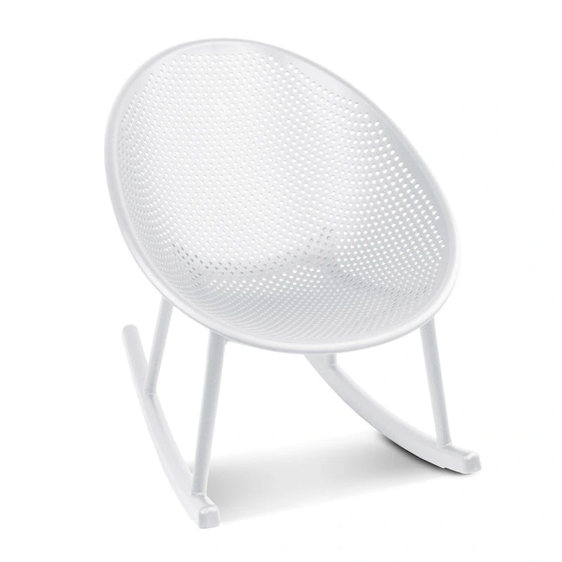 Fauteuil à bascule moderne en plastique de style médiéval