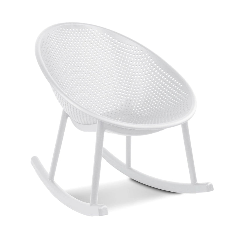 Fauteuil à bascule moderne en plastique de style médiéval