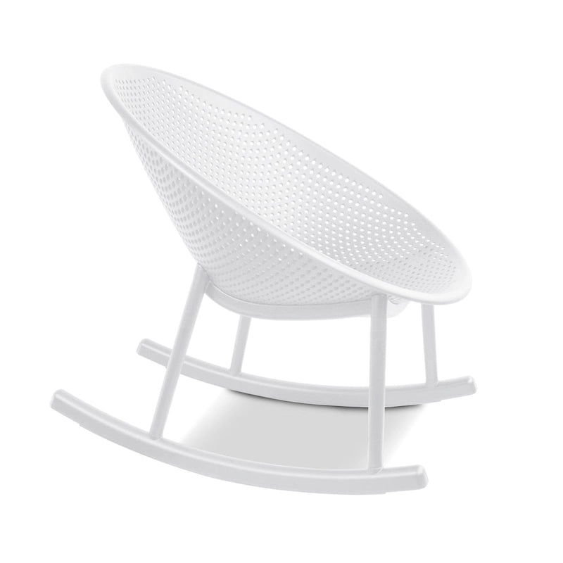 Fauteuil à bascule moderne en plastique de style médiéval