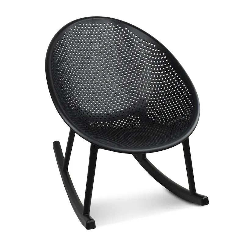 Fauteuil à bascule moderne en plastique de style médiéval