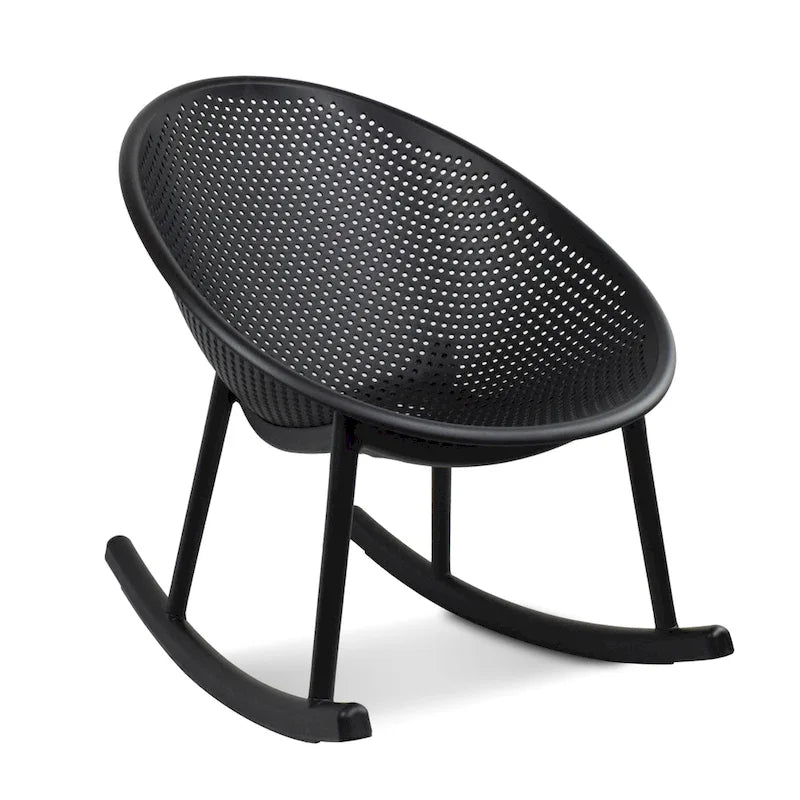 Fauteuil à bascule moderne en plastique de style médiéval