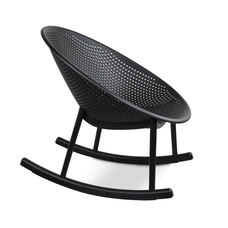 Fauteuil à bascule moderne en plastique de style médiéval
