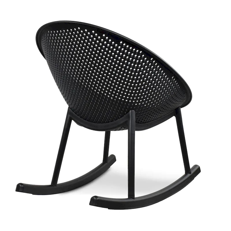 Fauteuil à bascule moderne en plastique de style médiéval