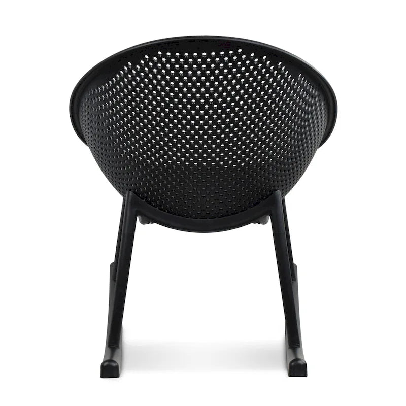 Fauteuil à bascule moderne en plastique de style médiéval