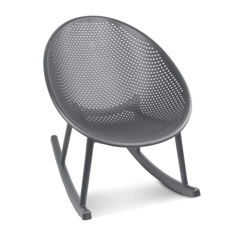Fauteuil à bascule moderne en plastique de style médiéval