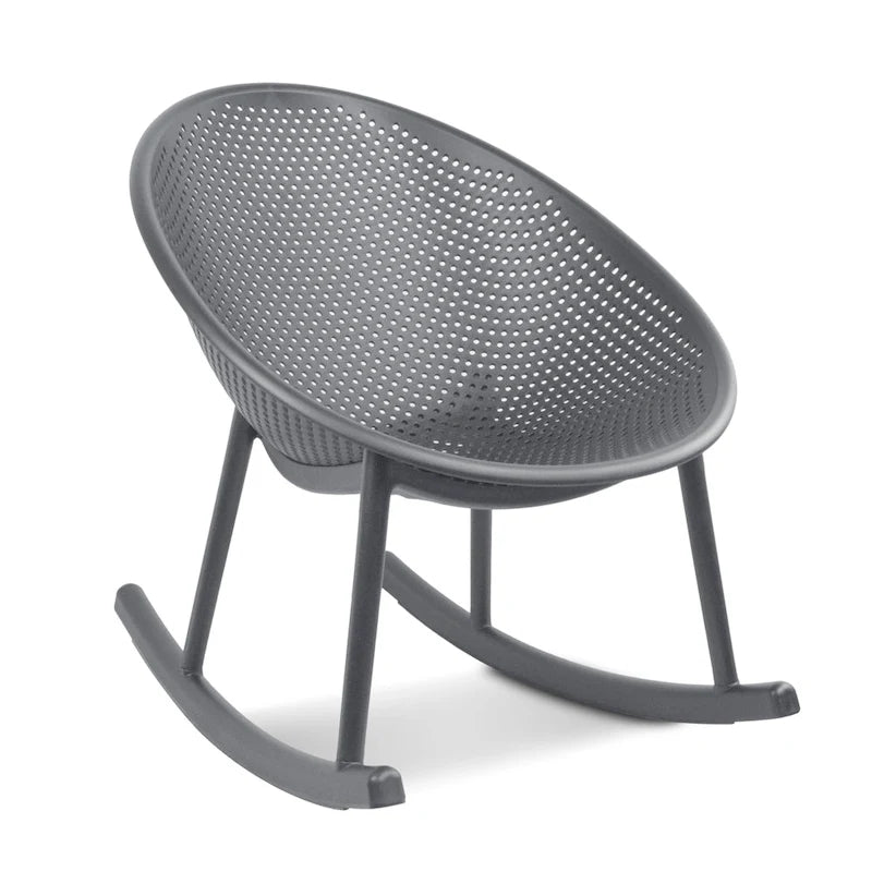 Fauteuil à bascule moderne en plastique de style médiéval