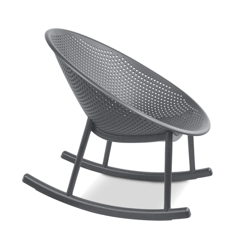 Fauteuil à bascule moderne en plastique de style médiéval