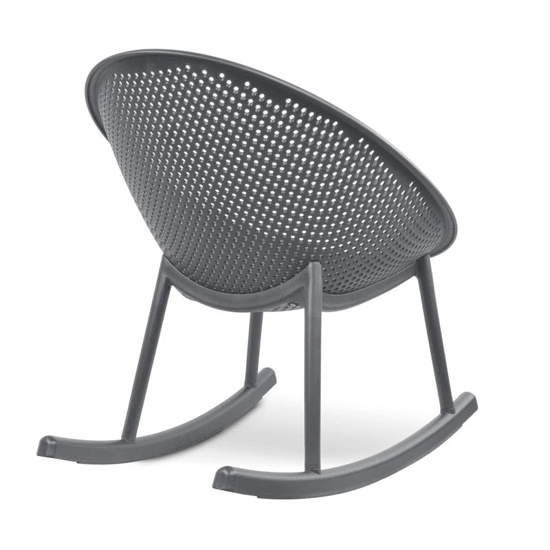 Fauteuil à bascule moderne en plastique de style médiéval