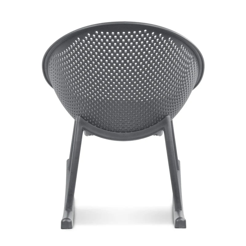 Fauteuil à bascule moderne en plastique de style médiéval