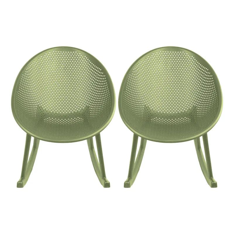 Fauteuil à bascule moderne en plastique de style médiéval