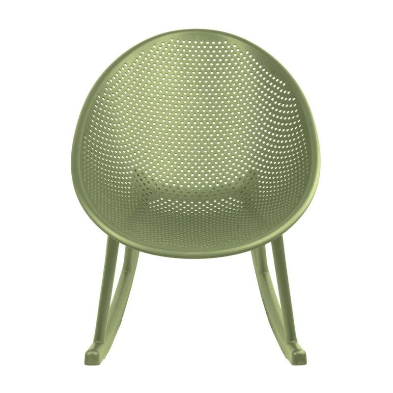 Fauteuil à bascule moderne en plastique de style médiéval
