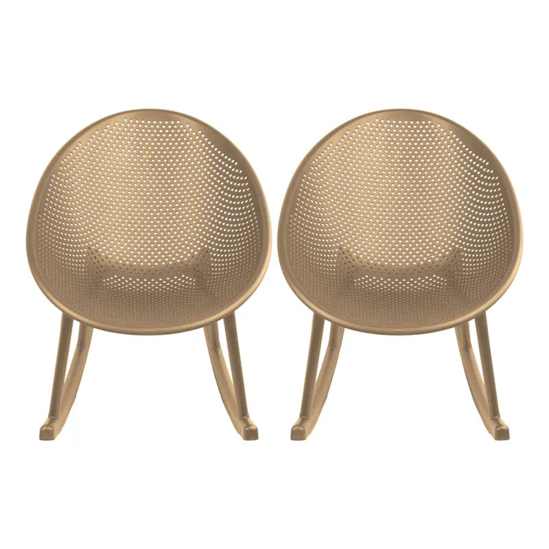 Fauteuil à bascule moderne en plastique de style médiéval