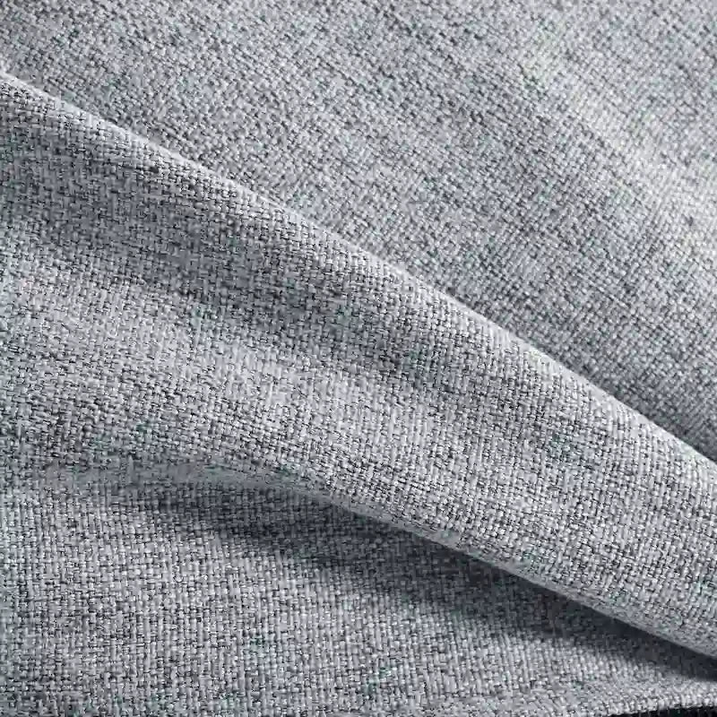 Canapé d'angle avec pouf amovible et coussins moelleux