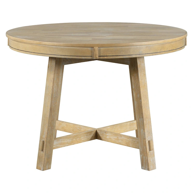 Table de salle à manger ronde avec rallonges