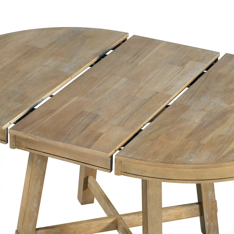 Table de salle à manger ronde avec rallonges