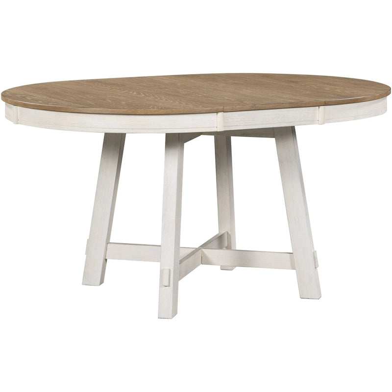 Table de salle à manger ronde avec rallonges