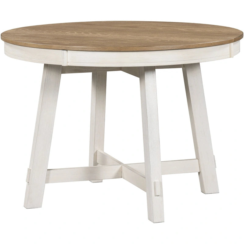 Table de salle à manger ronde avec rallonges