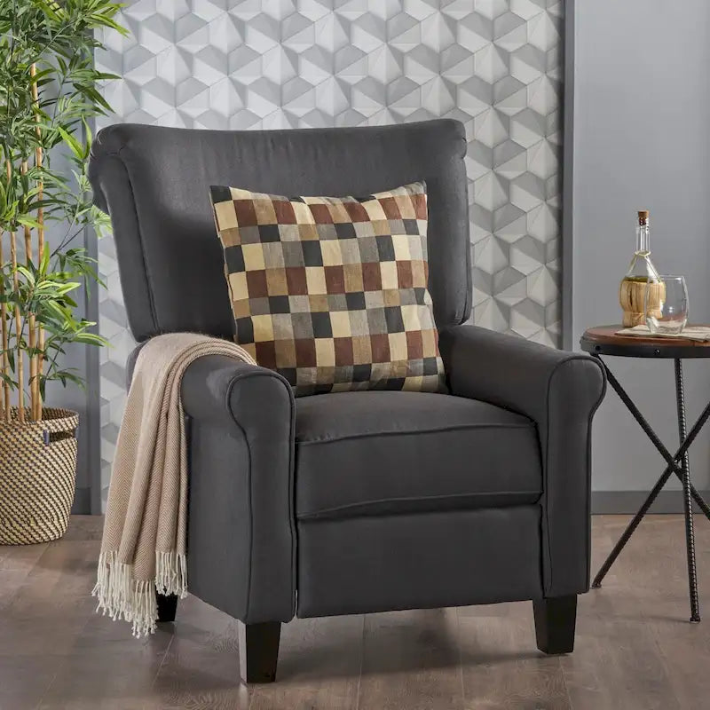 Fauteuil inclinable traditionnel en tissu