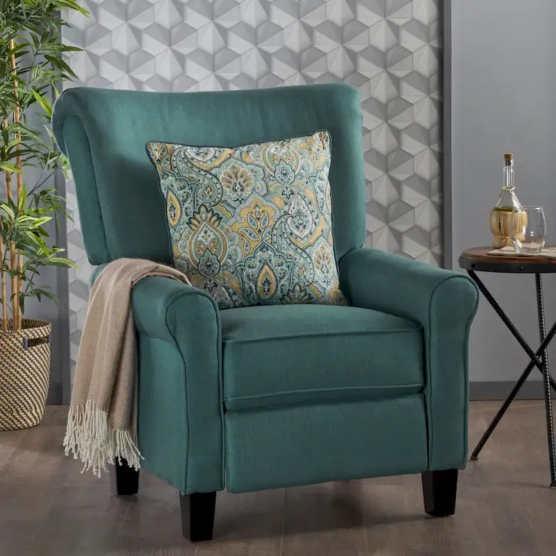 Fauteuil inclinable traditionnel en tissu