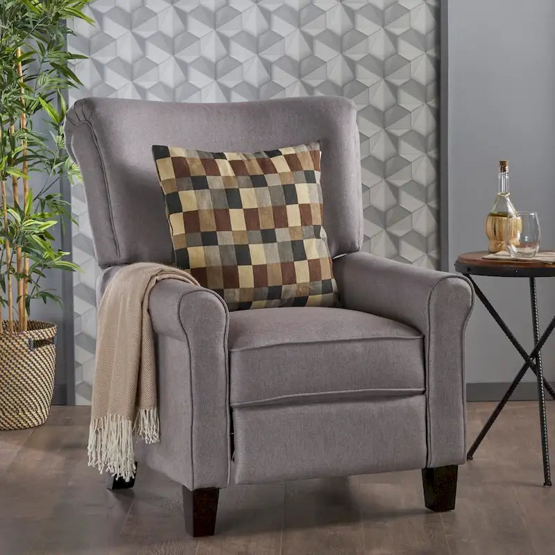 Fauteuil inclinable traditionnel en tissu
