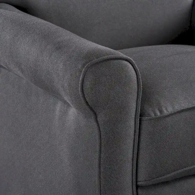 Fauteuil inclinable traditionnel en tissu
