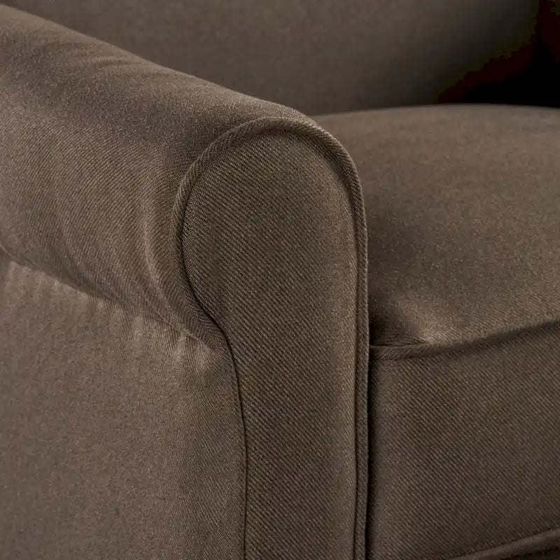 Fauteuil inclinable traditionnel en tissu
