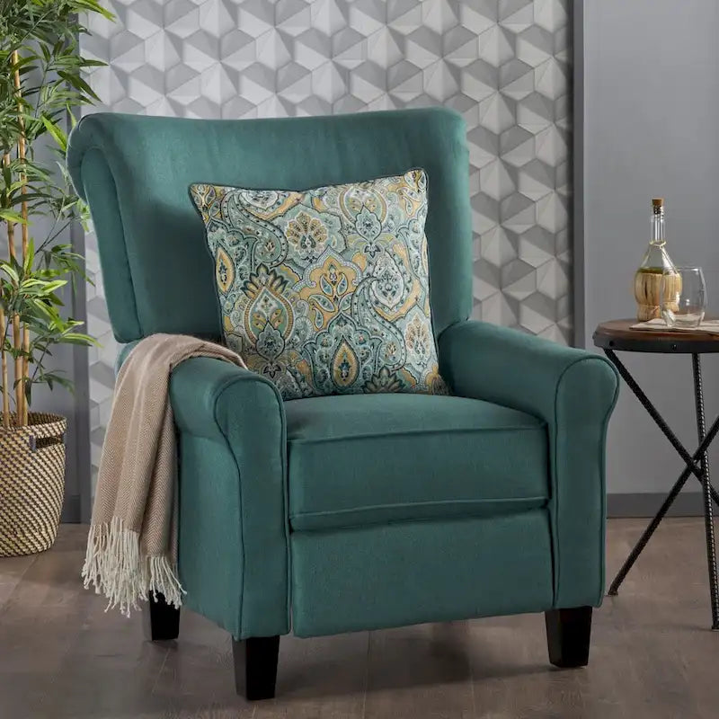 Fauteuil inclinable traditionnel en tissu
