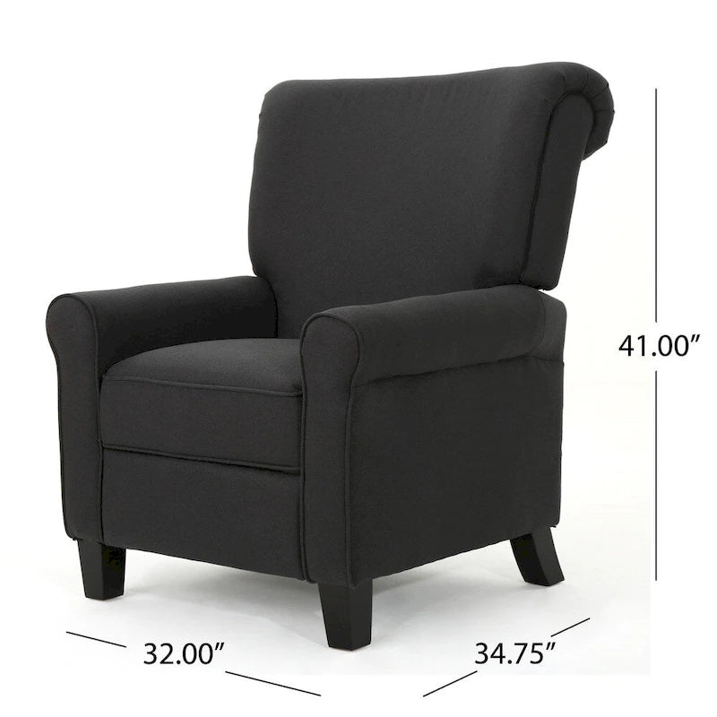 Fauteuil inclinable traditionnel en tissu