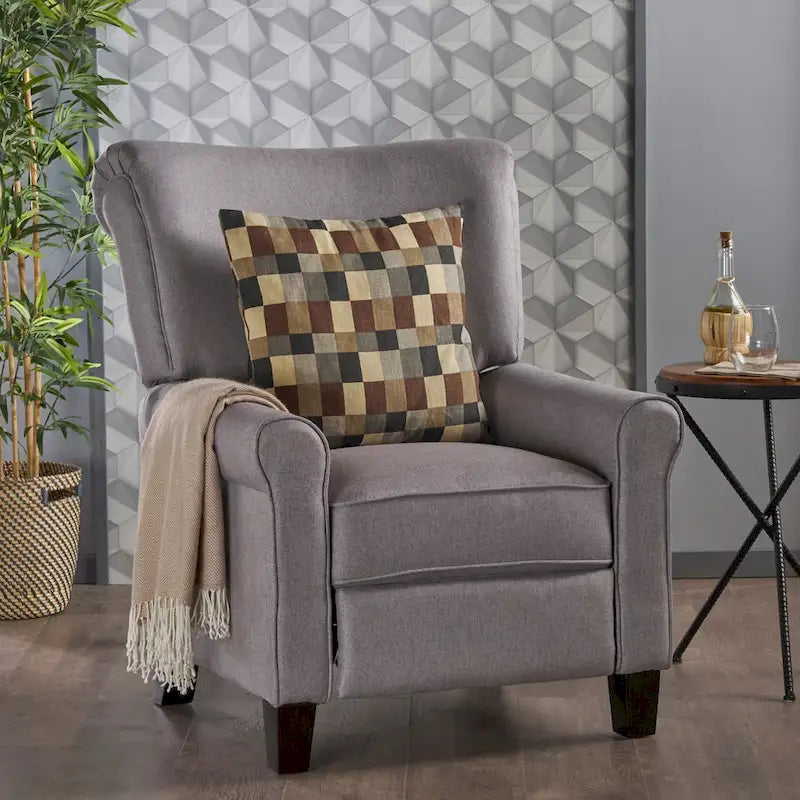 Fauteuil inclinable traditionnel en tissu