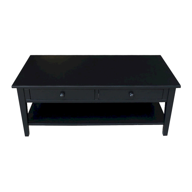 Table basse en bois d'hévéa massif