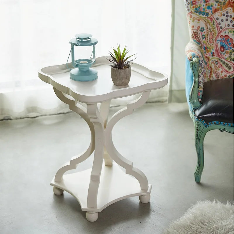 Table d'appoint plateau style maison de campagne